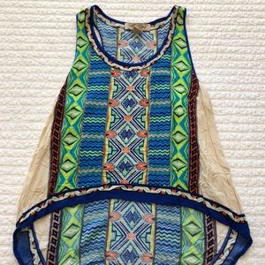 Flying Tomato High Low Sleeveless Tank Top